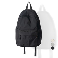 bubilian 男女通用柔軟基本後背包, 黑色