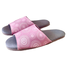 TAIWAN SLIPPER 台灣犀利趴 療癒系 森活家居拖鞋 條紋 M(23~25cm) 微光紫 1雙
