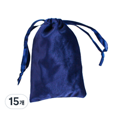 Living&Do 絲絨禮物束口袋收納袋 10 x 15 cm, 15個, 海軍藍