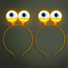 비에이비오 LED 달팽이 머리띠, 혼합색상, 2개