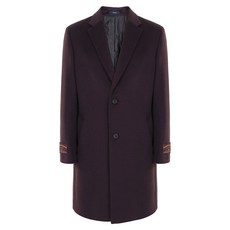 BASSO 羊毛喀什米爾雙釦單排切斯特大衣 BSX4CA54A