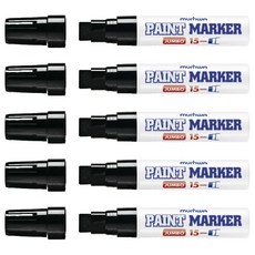 munhwA Jumbo 油漆麥克筆 黑色 15mm, 1色, 5個