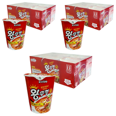 왕뚜껑 컵 65g, 18개