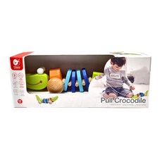 Classic WORLD 客來喜 經典木玩 鱷魚手拉車, 1個