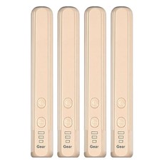 Mass 生活好物 電動美甲打磨器 USB充電式指甲修護美甲機 附5種磨頭 卸甲 修甲 打磨 拋光 去死皮 卡其色, 4個