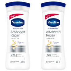 Vaseline 凡士林 潤膚乳液 無香精, 2瓶, 400ml