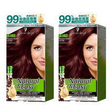 Schwarzkopf 施華蔻 怡然植萃染髮霜, 5.68巧克力棕, 2組