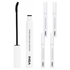 INGA Cosmetics 舞台纖長捲翹睫毛膏 6g, 黑色, 5個