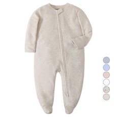 조이멀티 신생아용 올인원슈트 손싸개 유발 지퍼 순면 우주복