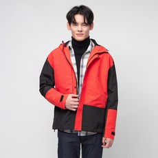 CARET 男款拼色防風外套