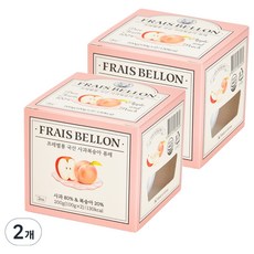 프레벨롱 국산 과일퓨레, 사과복숭아, 200g, 2개