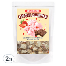 雪花棉花糖Q彈餅乾 巧克力草莓口味, 100g, 2個