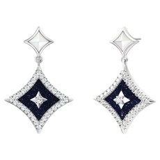 LOLA ROSE 女性 Starry 銀色日常耳環 LR60121 2入