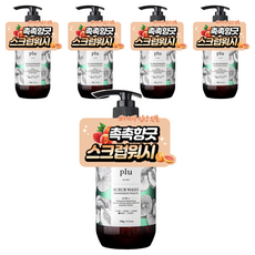 plu 去角質沐浴乳 柚子水蜜桃, 500g, 5瓶