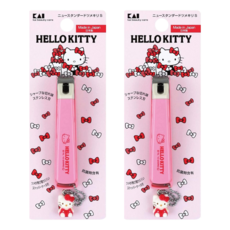 KAI 貝印 Hello Kitty 不銹鋼彎口指甲剪 M 9.1 x 1.9 x 1.6cm, 2個