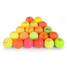 混合品牌彩色高爾夫球 二手球 B, 1個, 混合顏色, 20入