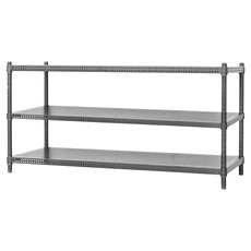 dayneeds 日需百備 極致美學 烤漆層架/沖孔鐵架/收納層架/展示架/層架/鐵架, 黑色, 3層