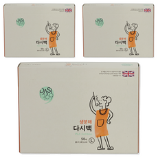 다시1369 생분해 다시백, 대(L), 50개입, 3개