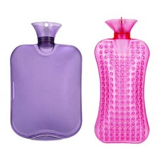 Dalmoa 熱水保暖熱水袋A套組 長款2L + 一般款2L 隨機出貨, 1套