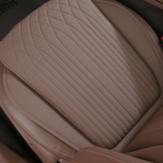 크로니클 프리미엄 크리페 차량용 방석 앞좌석 시트, 밀크 브라운, 1개