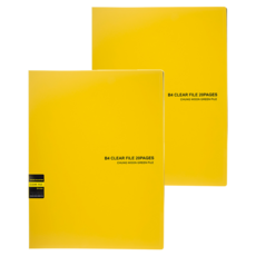 ECO Chungwoon 彩色收集透明文件夾 B4 20P, 隨機出貨, 2個