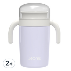 주니 360 스테인리스 자기주도 컵, 330ml, 2개, 퍼플