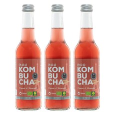 오라라 유기농 콤부차 복숭아 앤 엘더베리, 330ml