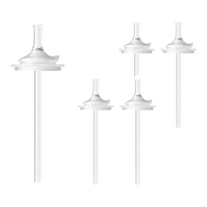 UPIS 保寧 替換用矽膠吸嘴吸管, 混色, 5支