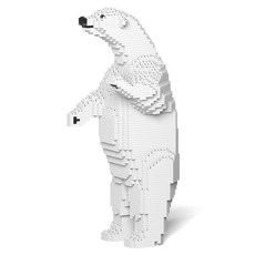 JEKCA 站立北極熊野生動物積木 S, 混合色, 1個
