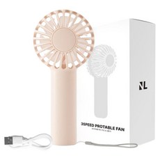 노멀라이프 3단 휴대용 미니 무선 손 선풍기, 핑크