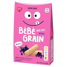KEMY KIDS 貪吃凱米 穀物小捲心, 藍莓, 9個月以上, 40g, 1盒
