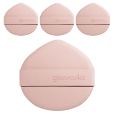 gloworks Rubycell 4層大氣墊粉撲 2入, 單一顏色, 2個