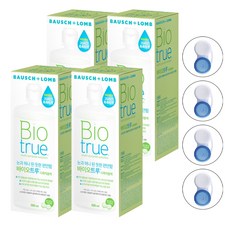 바이오트루 다목적용액 + 렌즈 케이스 1p, 500ml, 4개