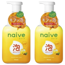 Kracie 葵緹亞 naive 娜艾菩 沐浴泡泡系列 沐浴乳 清甜蜜香, 500ml, 2瓶