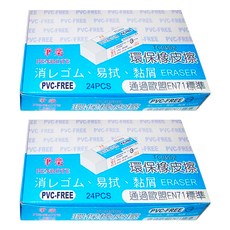 PENROTE 筆樂 環保橡皮擦, 不傷紙張, 無痕清潔, 不含PVC和塑化劑, 通過歐盟EN71標準, TC0502, 2盒