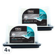 프로그 정전기 청소포 60매, 4개