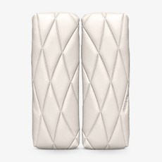 AIMBAN 賓士C-Class E-Class專用雙開式中央扶手墊, 香草米色, 1套