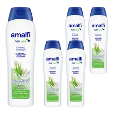 Amalfi 自然調理草本洗髮精 正常髮適用 不含矽靈 歐洲製造, 750ml, 5瓶