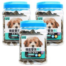 by DOG 機能雙效麻花捲, 海藻 + 鱉蛋粉, 800g, 3罐