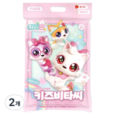 Wish Cat 維他C 草莓水蜜桃口味, 1.21kg, 2個