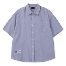 韓國 Commencer R10U 男童藍色細條紋襯衫 U2421B300131