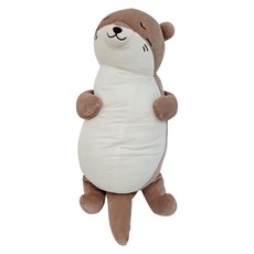 萌布朗 涼感系 和你一起睡玩偶 超細纖維 涼感面料, 54 x 24 x 16cm, 海獺