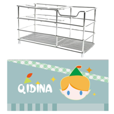 QIDINA 質感加大加厚硅藻土吸水墊 + 不鏽鋼牙刷架 Set, 飛俠男孩, 1組