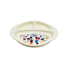 pigeon 貝親 迪士尼三格餐盤 5個月以上, 米奇米妮, 單件, 1個