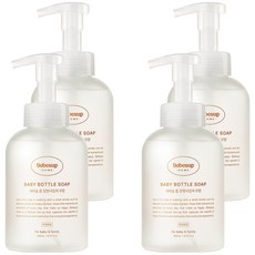 Bebesup 嬰幼兒家用泡沫奶瓶清潔劑 無香, 4個, 500ml
