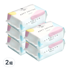 保柔 洗臉巾 100張 5包, 珍珠款, 2組