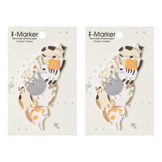 知音文創 i-Marker 台灣特色便利貼, 貓咪, 1入, 2組