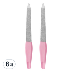 난리시스터즈 스테인리스 손톱 정리 네일 파일 11.7cm, 6개, TYPE 09
