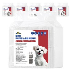 블루펫 프리미엄 논슬립 배변패드 15g 무향, 100개입, 6개