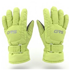 GRS Tainy 兒童滑雪手套, 萊姆綠, 1套